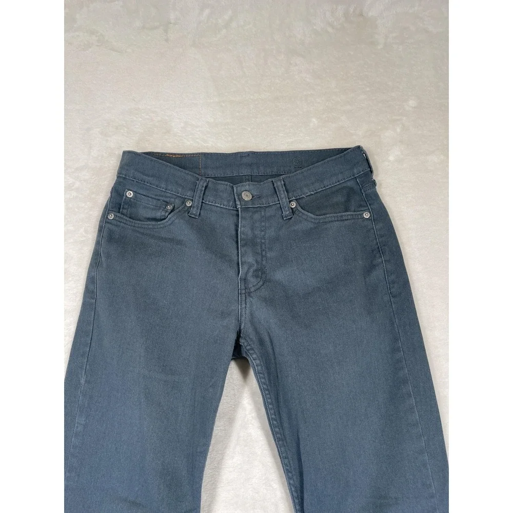 Levis 511 Jeans Mens 29x30 Gray Slim Fit Stretch‎ Straight Leg Denim Pants